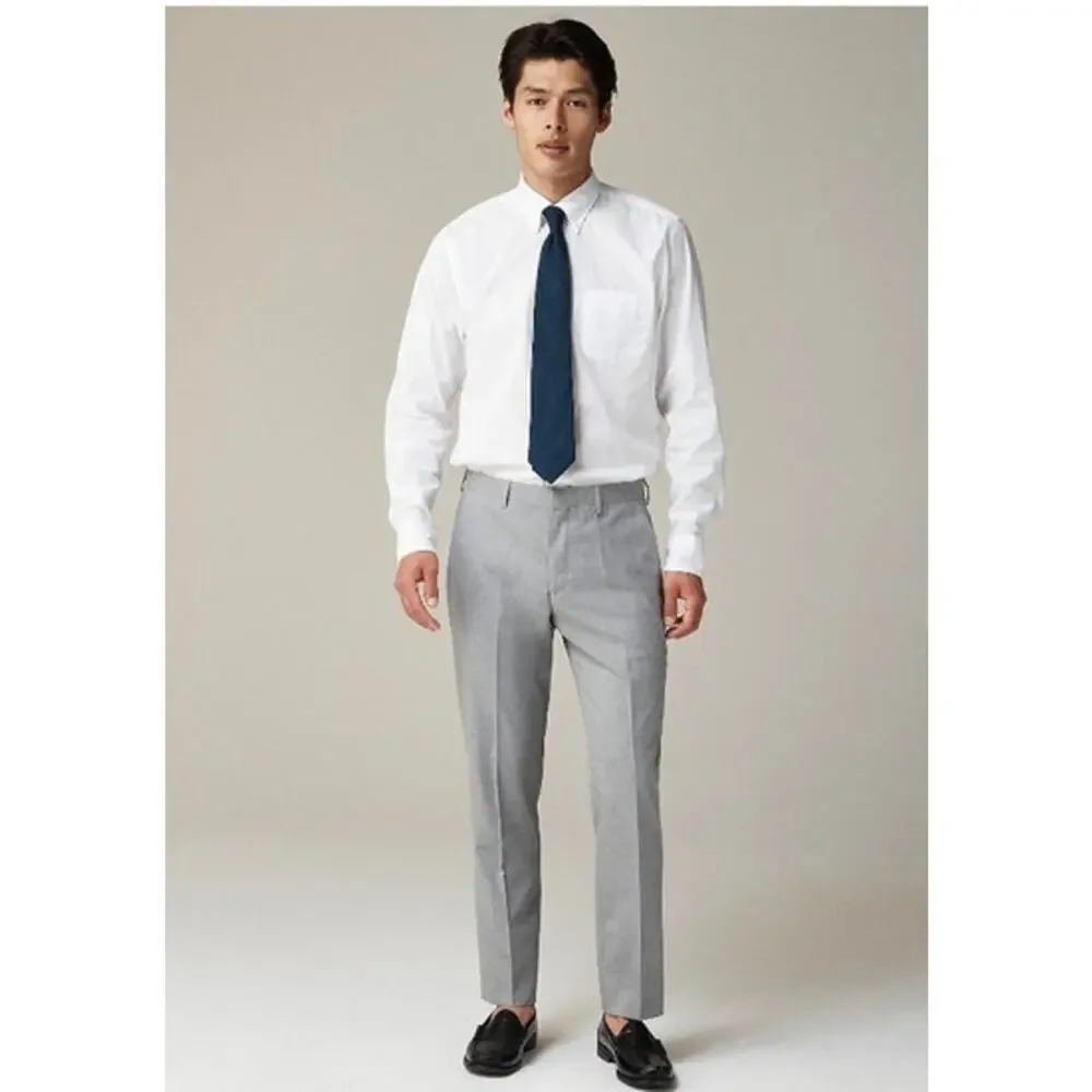 NWT J. Crew Men's Ludlow Slim-Fit Suit Pant In Italian Wool Gray 32/30
